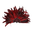thumbnail image 2 of Tocado de plumas para mujer, accesorio fotográfico, tocado de carnaval para festivales de Halloween rojo, 2 of 8