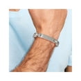 thumbnail image 6 of Diamond2Deal Titanium Brushed ID Bracelet for Men 8.75", 6 of 7