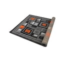 thumbnail image 5 of Handcraft Rugs Orange/Black/Gray Abstract Geometric Modern Squares Pattern Area Rug 5 ft. by 7 ft., 5 of 5