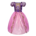 thumbnail image 1 of Vestido de princesa Rapunzel para niñas, disfraz de Princesa Sofía para niños de 2 a 8 años, vestido de fiesta de cumpleaños y Carnaval Fivean unisex, 1 of 2