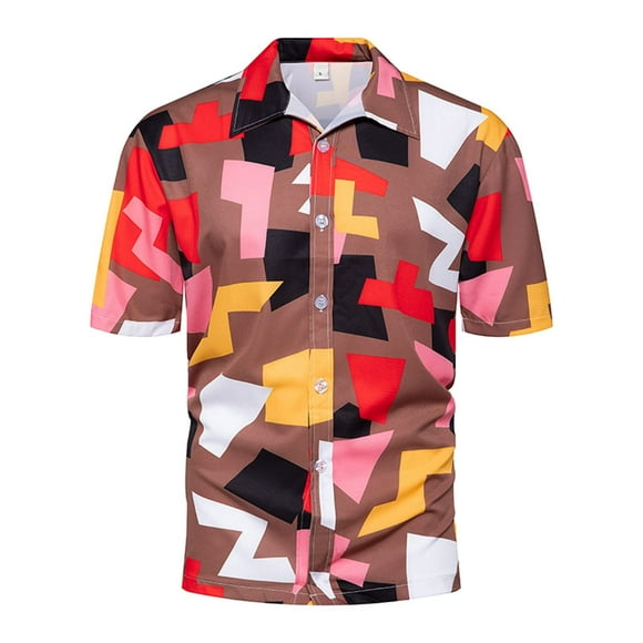 Men's Hawaiian Chemise Plage Tropicale Shirts