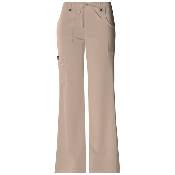 Dickies Xtreme Stretch Scrubs Pant for Women Mid Rise Drawstring Cargo 82011