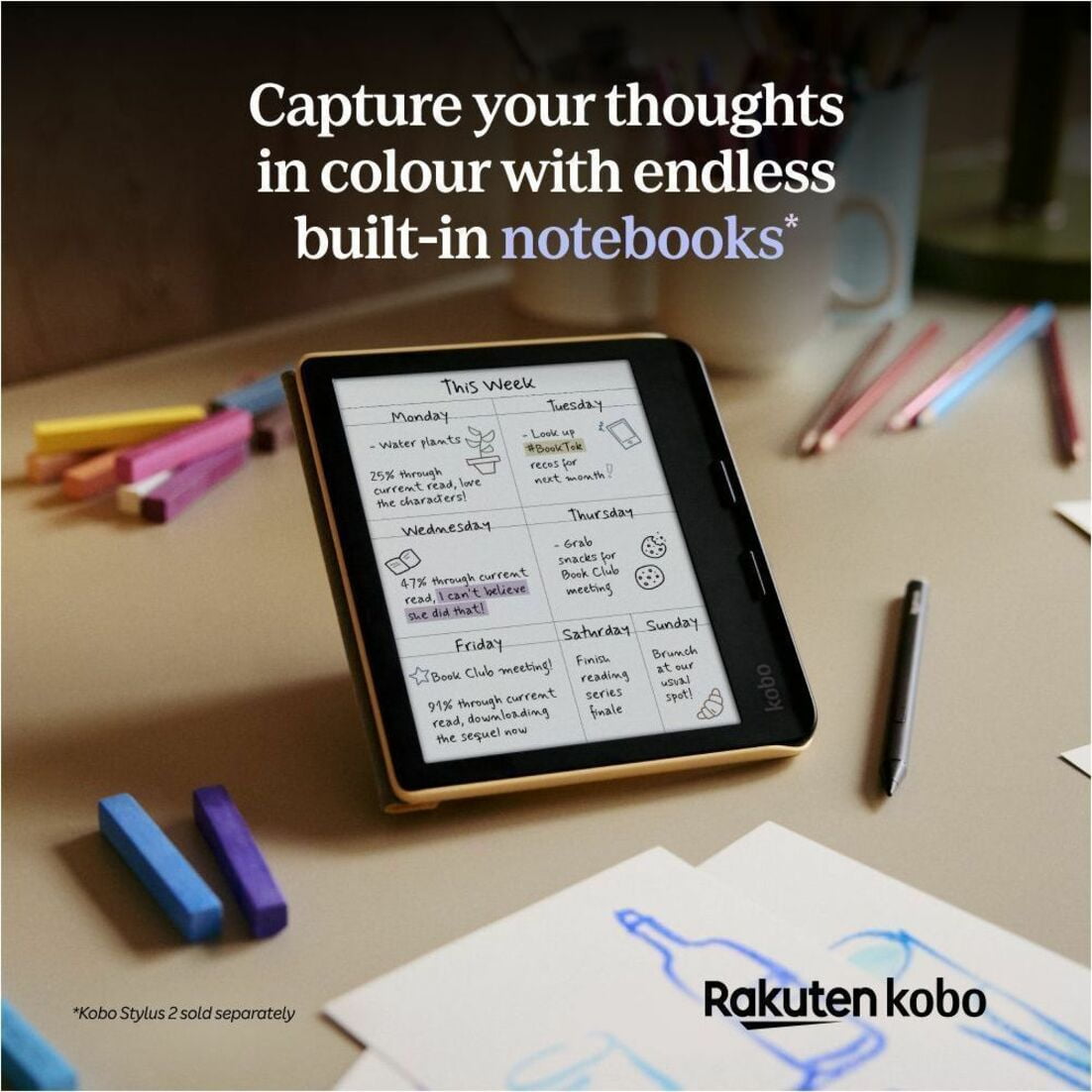 Kobo Libra Colour 7インチ 32G N428-KJ-WH-S 楽天 N428-KJ-BK-S-CK Kobo Libra Colour 電子書籍リーダー 7