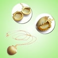thumbnail image 2 of Necklace for Women Women'S Jewelry Seashell Locket Pendant Gold Locket Gold Brass Sea Shell Necklace, 2 of 5