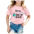 thumbnail image 1 of LUOGENLI T-Shirt pour Filles Enfants Rentrée des Classes Imprimé Décontracté Manches Courtes Haut T-Shirt Chemises pour Filles Longueur Midi Printemps 160.00, 1 of 4