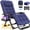 Blue, variant on DKMOCO Oversized XXL Zero Gravity Chair, 33" Extra Wide Recline Chair w/Upgraded Lock and Wider Cup Holder, Camping Lawn Chair for Patio Outdoor Office (Black)
