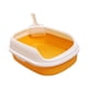 thumbnail image 2 of Caja de arena para gatos abierta, inodoro, bandeja para arena para mascotas, para cachorros, animales pequeños, , conejo, Amarillo, 2 of 8