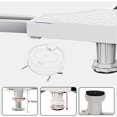 thumbnail image 3 of Support de Machine à Laver, Séchoir Réfrigérateur Piédestal, Longueur Réglable 41cm-64cm Hauteur 9-12cm Support Charge 300kg Anti-Vibration Anti-Bruit, 3 of 5