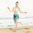 thumbnail image 6 of Swimsuit Coverups For Women Bahamas Flag Sarong Beach Bikini Wrap Sheer Short Skirt Chiffon Scarf For Swimwear, 6 of 7