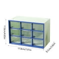 thumbnail image 6 of Desk Organizer under $5! CQCYD 9-Compartment Drawer Organizer, Desktop Storage Box for Jewelry, Small Parts Organizer with Dividers, Plastic Desktop Tray, 6 of 9