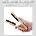 thumbnail image 2 of Fiudx Peine de Madera, Peine Ergonómico para Alisar El Cabello con Cerdas, Cepillo Doble Antiestático para Controlar El Frizz, Suaviza Rizos y Cabello Enredado, Herramienta de Peinado Diario, Esencia, 2 of 5