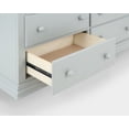 thumbnail image 4 of HomeRoots 530242 56 in. Gray Solid & Manufactured Wood Six Drawer Double Dresser, 4 of 5