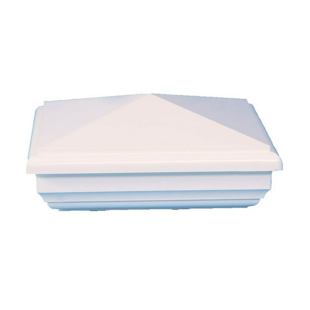 Classy Caps Ne855 New England 5 X 5 Pvc Fence Post Cap White Walmart Com Walmart Com