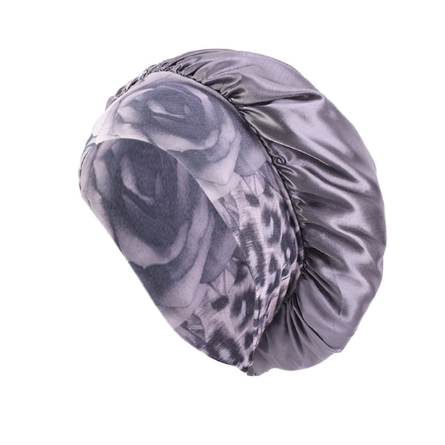 Bonnet de Nuit en Satin à Large Bande Élastique pour Femmes