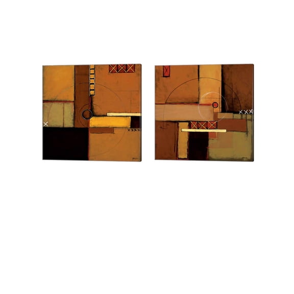 Great Art Now Aerialew by Patrick St. Germain 2 Piece Canvas Art Set Each 14W x 14H