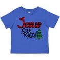 thumbnail image 3 of Inktastic Christmas Jesus is the Reason with Green Plaid Tree Boys or Girls Toddler T-Shirt, 3 of 5