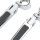 thumbnail image 3 of Footpeg P Clamp Mounting Kit Aluminium Alloy Foot Rest Pedal Clamp Bracket for Motorcycle Silver, 3 of 4