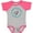 Baseball Heather and Hot Pink, variant on Inktastic Nurse Practitioner Mommy Childs Boys or Girls Baby Bodysuit