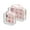 Pink Flowers Bloom, variant on Clear Makeup Bags with Handle Large Opening 2 Pack Set Toiletry Bag Quart Size Bag, for Women Man Traveling Travel Essentials, Toiletries and Other. Valentine's Pink Roses Bloom