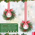 thumbnail image 2 of Christmas Mini Wreaths, Set of 2 Small Artificial Cabinet Rings with Bows and Berries, Holiday Door Window Decor, Hanging Indoor Outdoor Decorations, 2 of 6