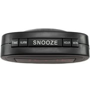 Equity Digital 0.60 Red LED Corded Electric Black Alarm Clock, 30228