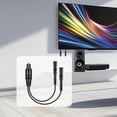 thumbnail image 1 of Divisor de audio digital de fibra óptica de 12,6" compacto premium para cine en casa, carcasa de PVC, convertidor de 1 entrada y 2 salidas., 1 of 10