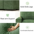 thumbnail image 4 of AAQZ 87" Comfy Sofa for Living Room, 3 Seater Chenille Fabric Couch for Small Space, Green, 4 of 12