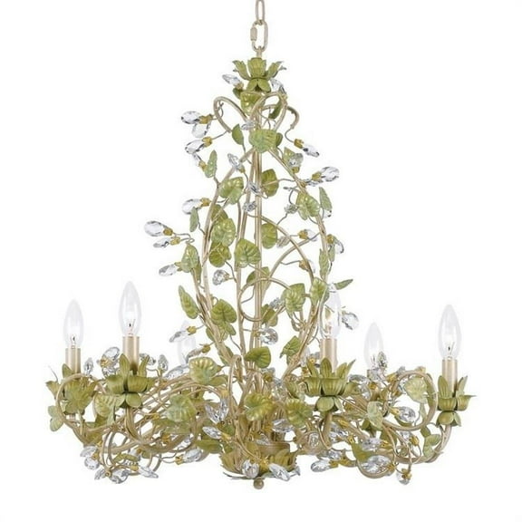 Josie Six Light Chandelier in Classic Style 25 inches Wide By 25.5 inches High Bailey Street Home 49-Bel-1627270