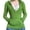 Green, variant on Women's Deep V Neck Hoodies Slim Fit Drawstring Casual Solid Loose Long Sleeve Pullover Tops Sweatshirt