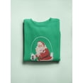 thumbnail image 3 of Santa Claus With Milk Women Sweatshirt, Female Small, 3 of 4