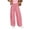Hot Pink, variant on Women's Plaid Checkered Elastic Waist Wide Leg Pants, Soft Stretchy Casual Loose Long Trousers for Daily Commute Wear S-2XL