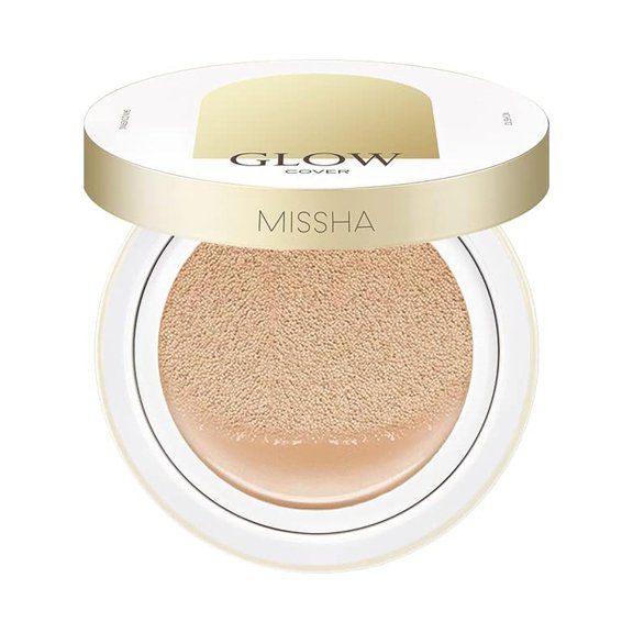 MISSHA Glow Cushion No.23 Natural Beige for Natural Skin I Radiant  and  Moisturizing Skin with Buildable Coverage