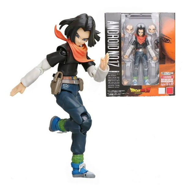 2022 nuevo Dragon Ball Android No.17 cabeza cambiante movil figura de accion 14cm juguetes de PVC muneca coleccionable juguetes para ninos adultoszhangyuxiang Walmart en linea
