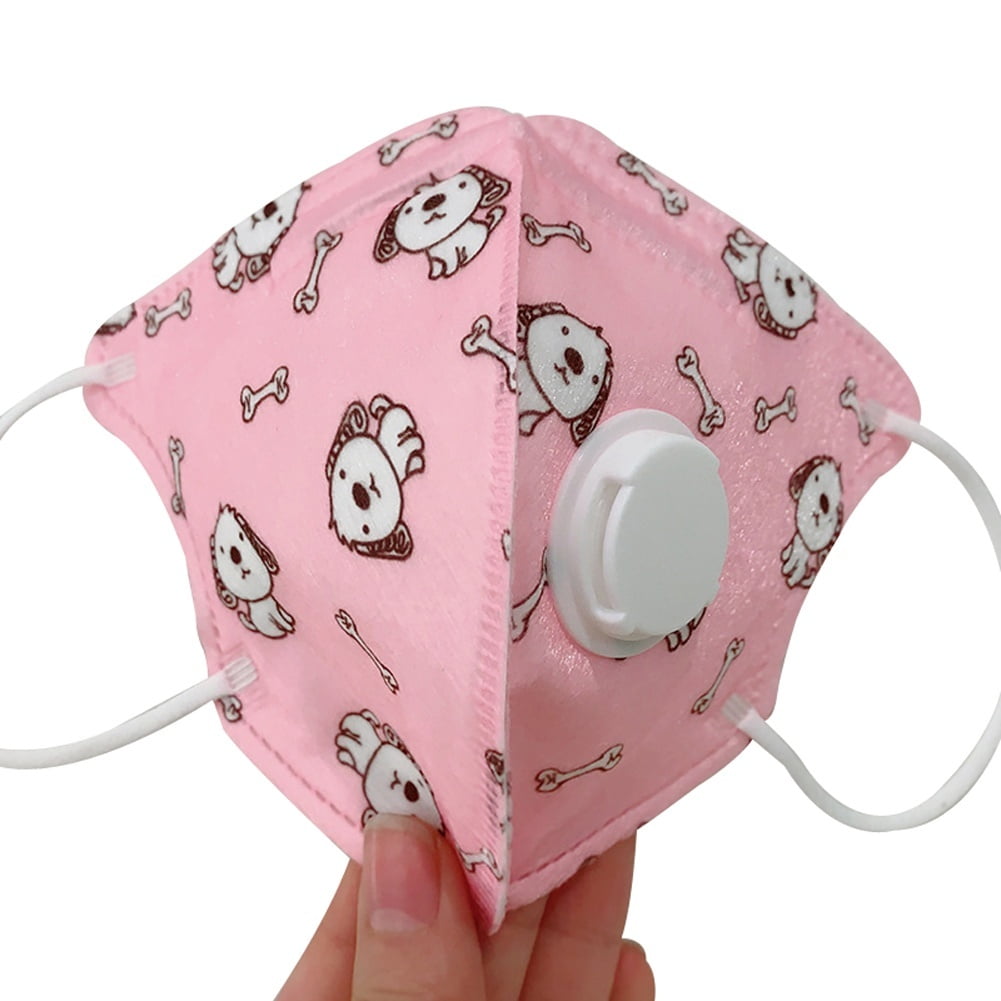 2PCS Children's Disposable Mask with Breathing Valve Dustproof Anti