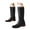 Black, variant on Mostsola Womens Motorcycle Boots Square Toe Bucke Strap Chunky Heel Pull on Retro Mid Calf Boots
