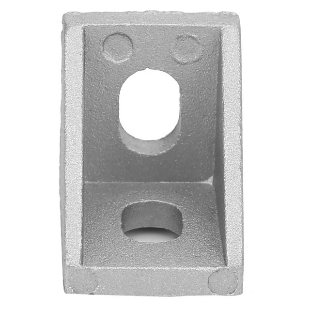 Soporte de Esquina de 2 Agujeros, Alta Dureza de la Corrosión Resistente a la Corrosión de 3.5 mm Ancho de Aluminio Perfil de Aluminio Soporte de Esquina Buena Flexibilidad Para