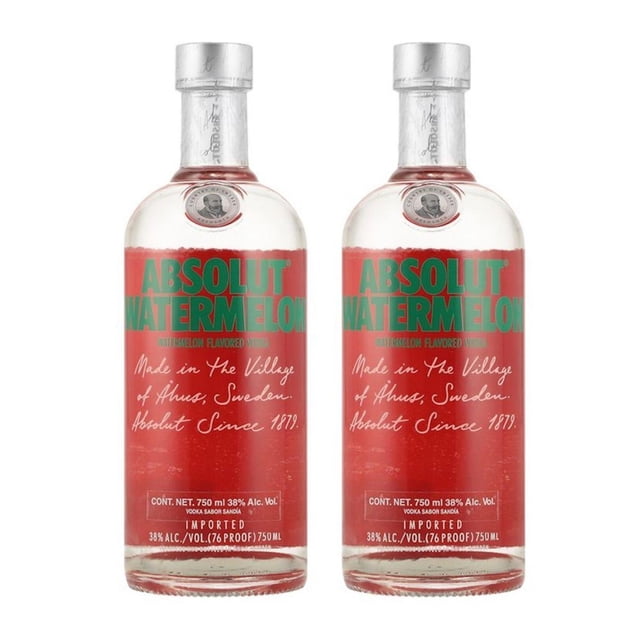 Pack de 2 Vodka Absolut Watermelon 750 ml