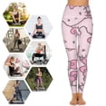 thumbnail image 4 of Hello Kitty High Waisted Leggings for Women, Yoga Pants with Pockets, Soft Athletic Tummy Control Pants for Running Yoga Workout, 4 of 5