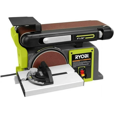 UPC: 0033287162239 | Ryobi Belt / Disc Bench Sander 4-Inch X 36-Inch 120-Volt Green  BD4601G