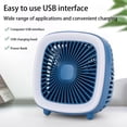 thumbnail image 4 of Kearding Mini ventilador de refrigeración por aire recargable, enfriador de rotación de 360 ° USB, luz nocturna LED, reducción de Type2 NO2, 4 of 6