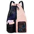 thumbnail image 1 of Mochila de playa lifwimner, bolsa de natación impermeable de malla, rosa, 1 of 6