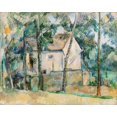 thumbnail image 2 of Cezanne, Paul 18x15 White Modern Wood Framed Museum Art Print Titled - House and Trees, 2 of 4