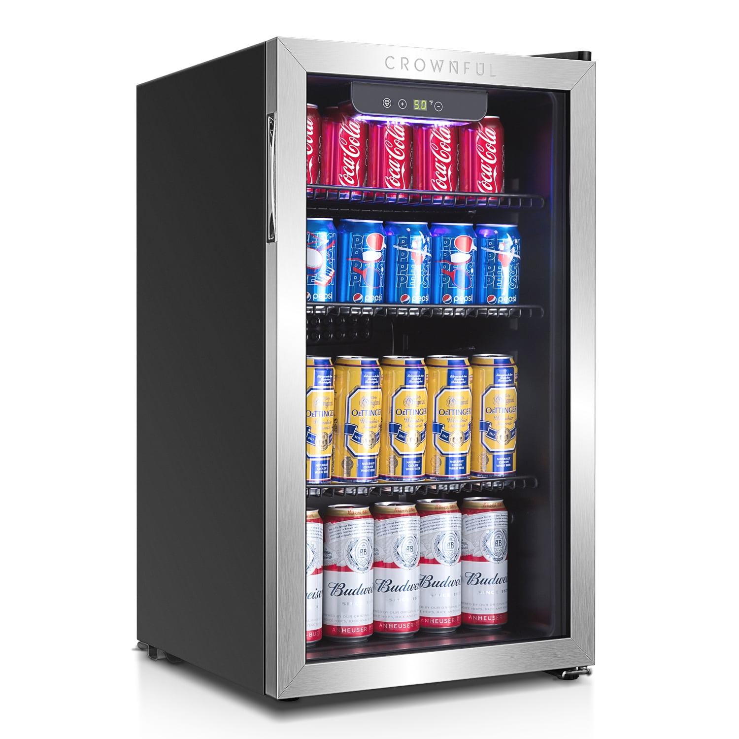 Crownful Beverage Refrigerator and Cooler, Holds up to 118Can Mini