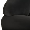 thumbnail image 4 of GDF Studio Sandee Contemporary Upholstered Loveseat, Dark Gray Velvet and Matte Black, 4 of 7