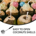 thumbnail image 4 of Homoyoyo Stainless Steel Outdoor Coconut Opener Tool for Picnic and Beach Use, and Easy to Use, 1 Piece, 4 of 6