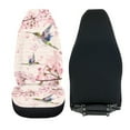 thumbnail image 4 of Xoenoiee Pink Cherry Blossoms Hummingbird Print Front Seat Covers 2 pcs Vehicle Seat Protector Car Seat Covers Fit Most Car Truck SUV or Van, Car Seat Covers, 4 of 6