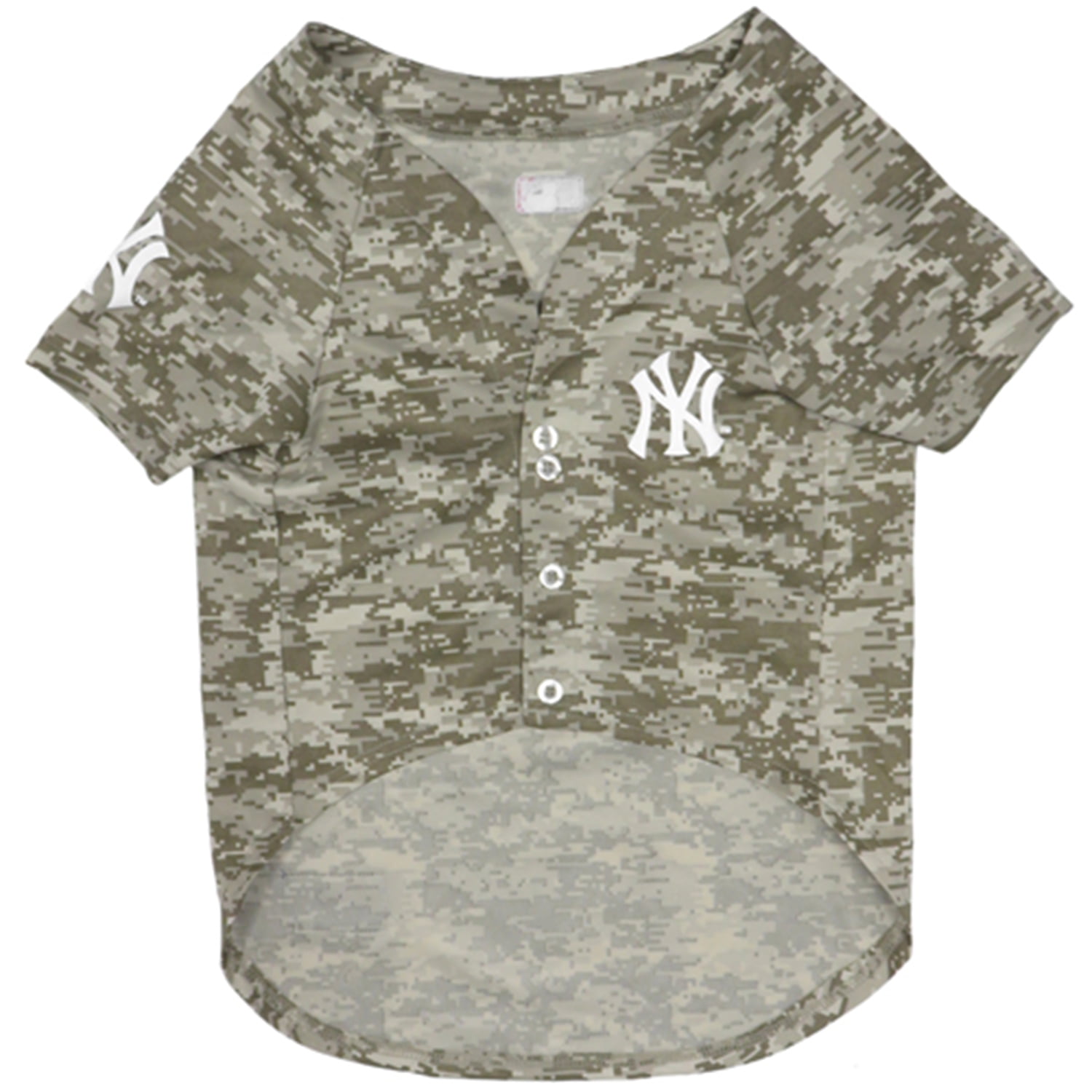 Pets First MLB New York Yankees Camouflage Jersey For Dogs Pet Shirt For Hunting Hosting a Party or Showing off your Sports Team Medium