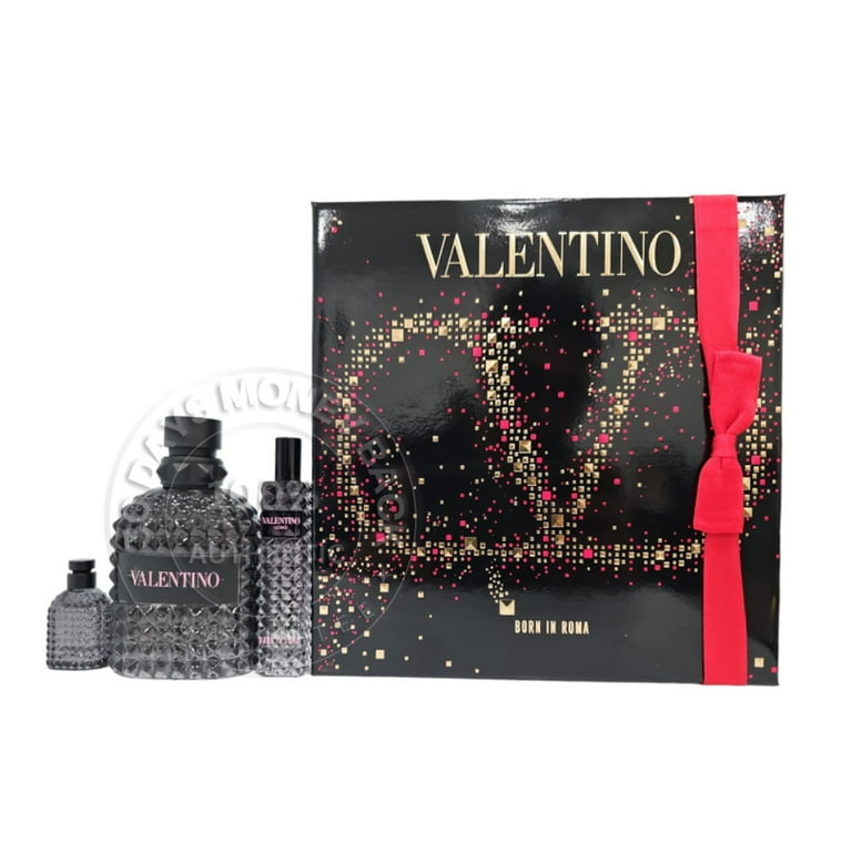 Valentino Uomo Born in Roma Men's Cologne Perfume - 3 Pc Eau de