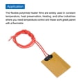 thumbnail image 4 of Heater Film Heating Plate, 5V 1W Polyimide Heat Pad, Adhesive PI Heater Elements Film 40mmx30mm, Pack of 5, 4 of 4