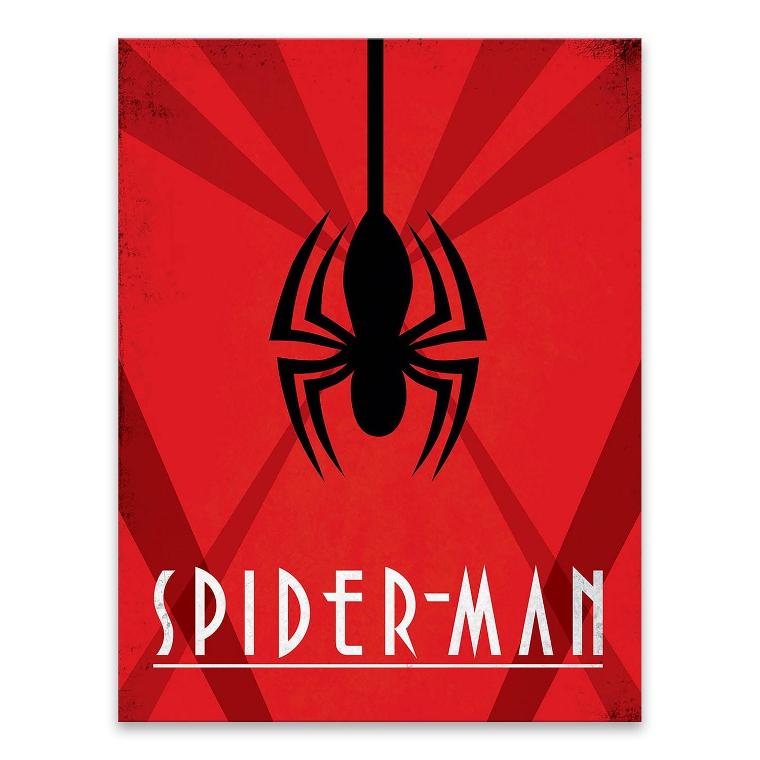 Artissimo Designs Spidey Vintage Decodant Retro Printed Canvas - 6.5W x 8.5H x .5D
